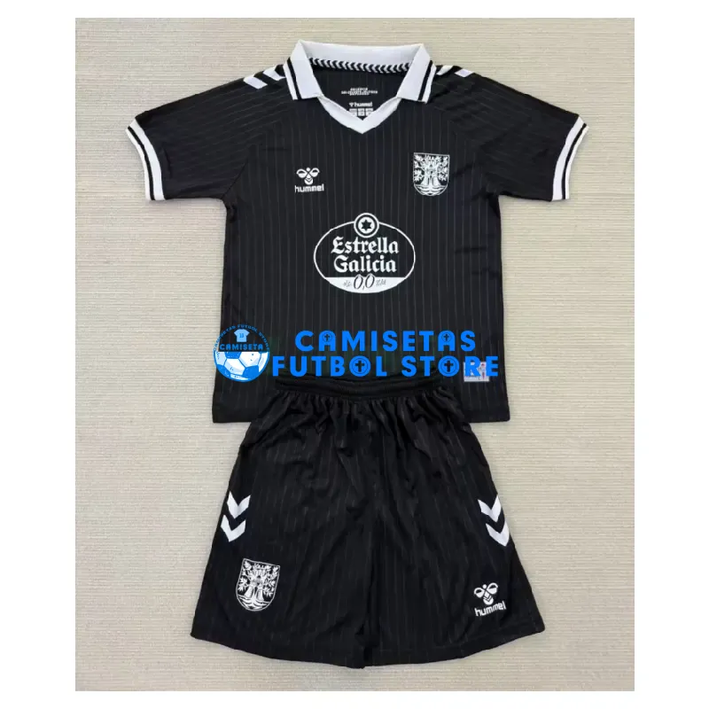 Camiseta Celta De Vigo 2025 Especial Edición Negro Niño Kit