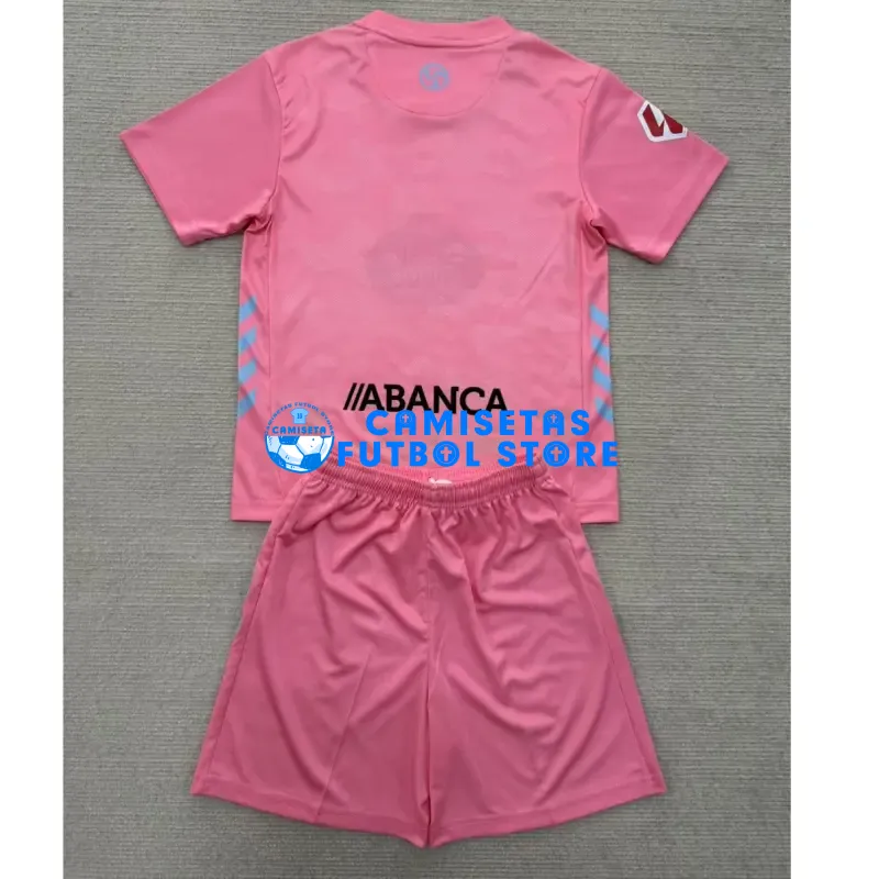 Camiseta Celta de Vigo 3ª Equipación 2025/2026 Rosa Niño Kit con Parche La Liga - Imagen 2