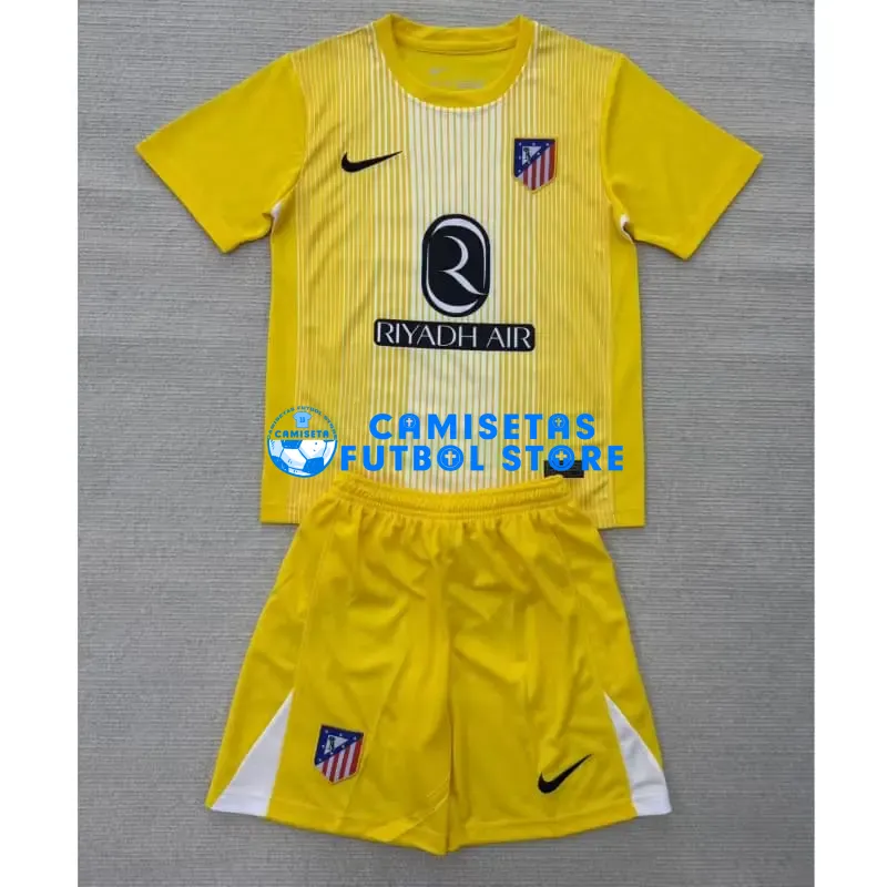Camiseta de Portero Atlético de Madrid 2025/2026 Amarillo Niño Kit