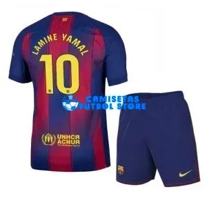 Camiseta Lamine Yamal 10 Barcelona 1ª Equipación 2025/2026 Niño Kit
