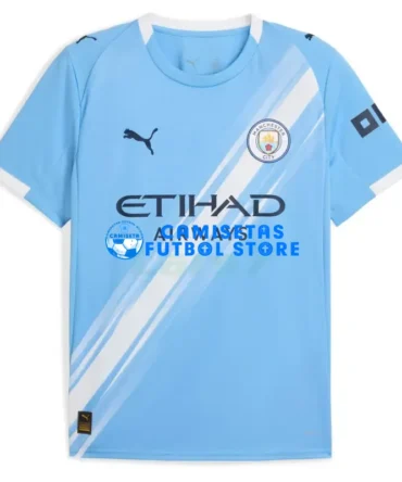 Camiseta Manchester City 1ª Equipación 2025/2026 Azul
