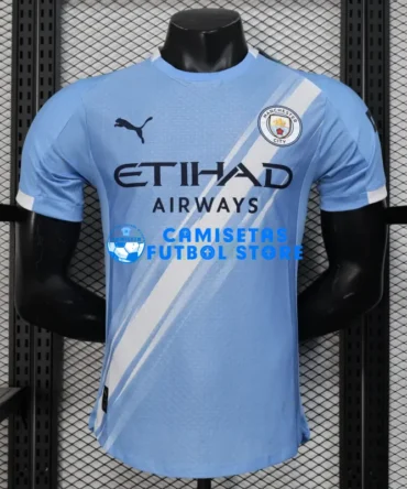 Camiseta Manchester City 1ª Equipación 2025/2026 Azul (EDICIÓN JUGADOR)