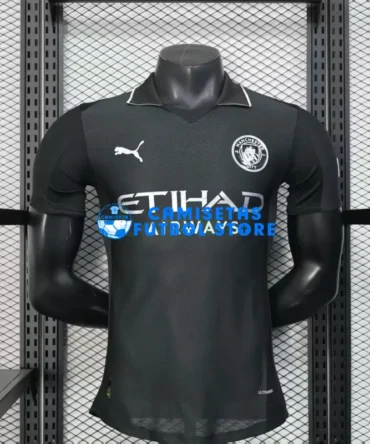 Camiseta Manchester City 2ª Equipación 2025/2026 Negro (EDICIÓN JUGADOR)