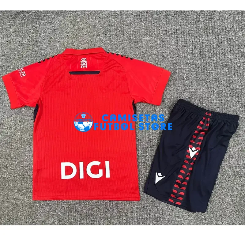 Camiseta Osasuna 1ª Equipación 2025/2026 Rojo Niño Kit - Imagen 2