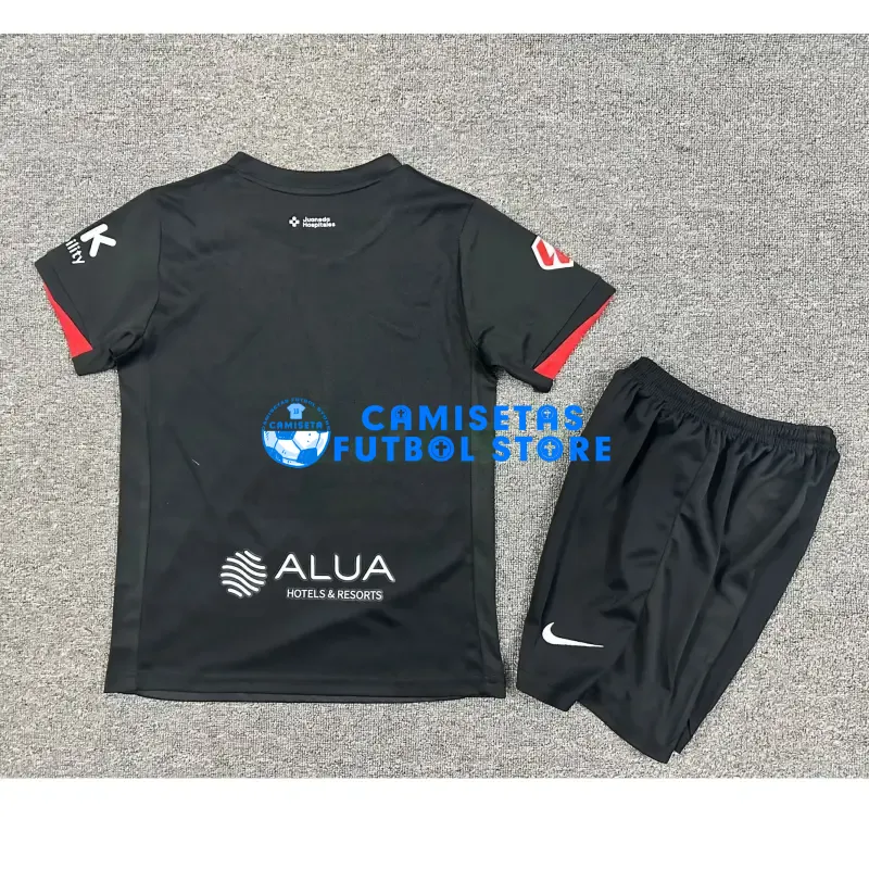 Camiseta RCD Mallorca 3ª Equipación 2025/2026 Negro Niño Kit con Parche La Liga - Imagen 2