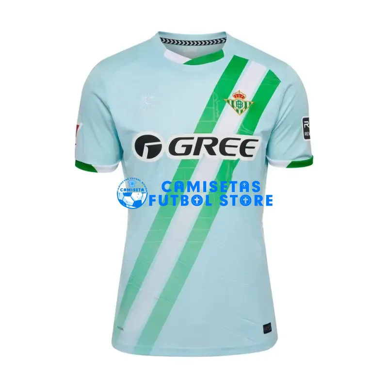 Camiseta Real Betis 2ª Equipación 2025/2026 Azul Claro con Parche La Liga