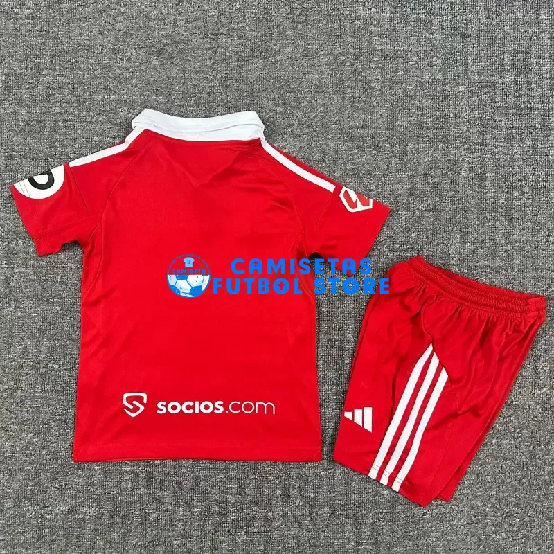 Camiseta Sevilla 2ª Equipación 2025/2026 Rojo Niño Kit con Parche La Liga - Imagen 2
