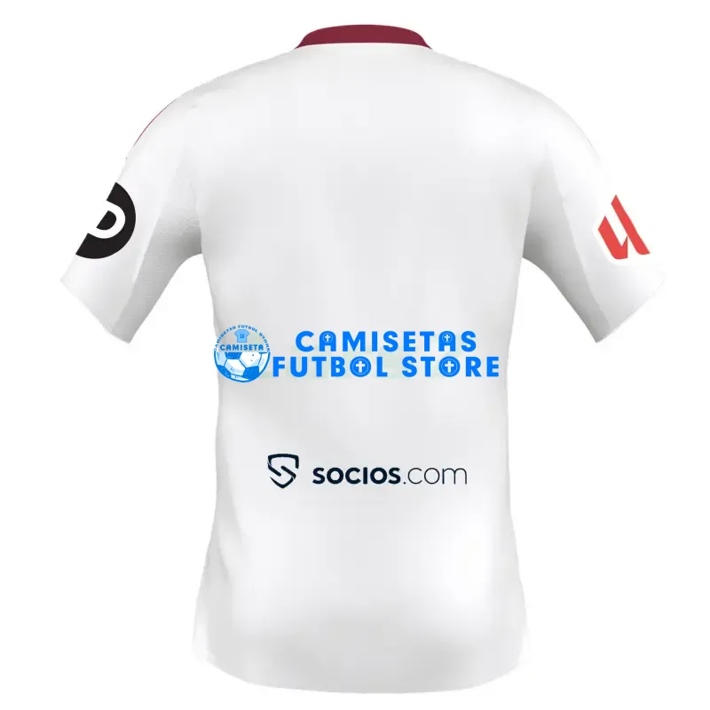 Camiseta Sevilla FC 1ª Equipación 2025/2026 Blanco con Parche La Liga - Imagen 2