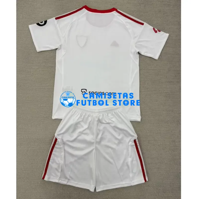 Camiseta Sevilla FC 1ª Equipación 2025/2026 Blanco con Parche La Liga - Imagen 6