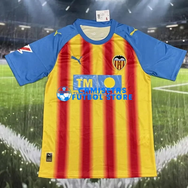Camiseta Valencia 3ª Equipación 2025/2026 Amarillo/Rojo/Azul - Imagen 3