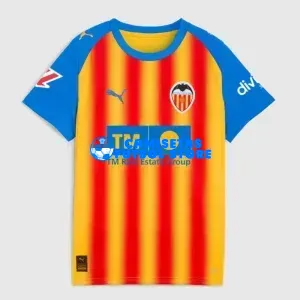 Camiseta Valencia 3ª Equipación 2025/2026 Amarillo/Rojo/Azul