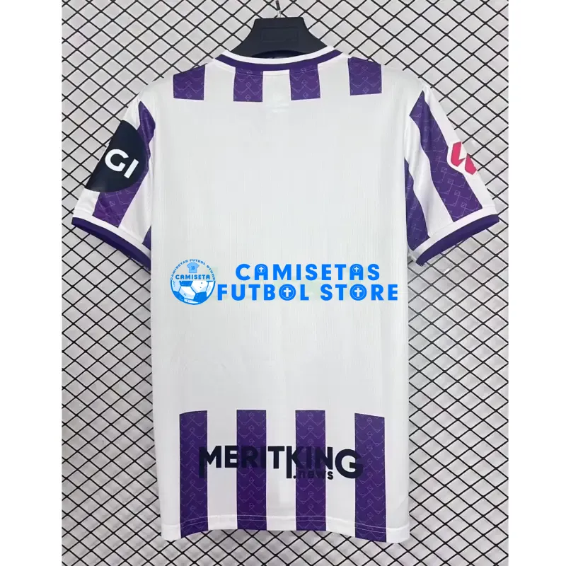Camiseta Real Valladolid 1ª Equipación 2025/2026 Morado/Blanco con Parche La Liga - Imagen 4