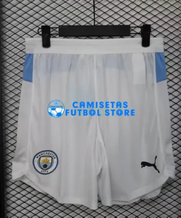 Pantalón Corto Manchester City 1ª Equipación 2025/2026 Blanco (EDICIÓN JUGADOR)