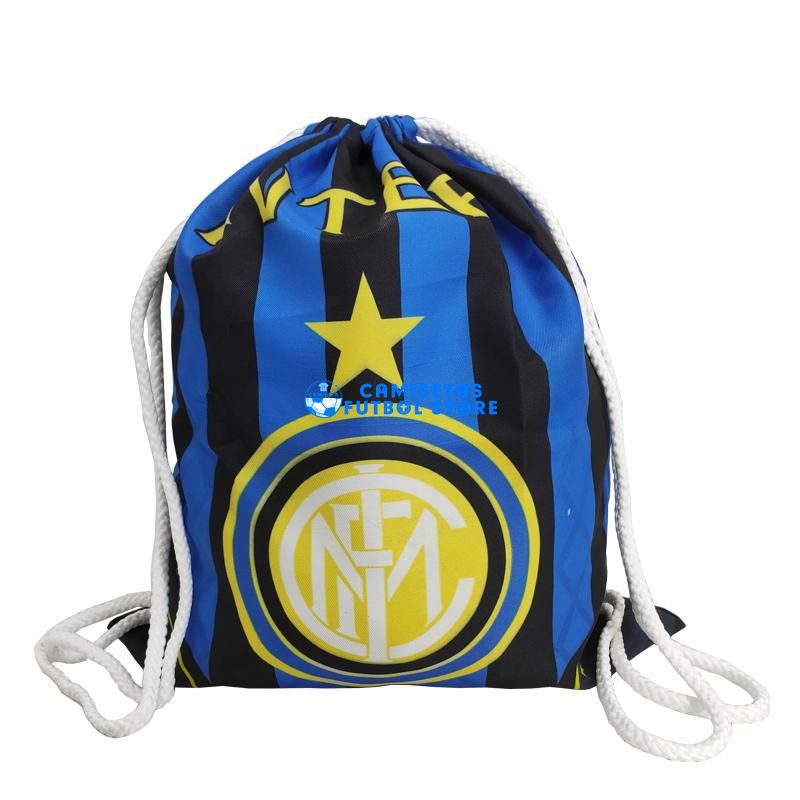 Bolsa con cordón del equipo de fútbol del Inter de Milán