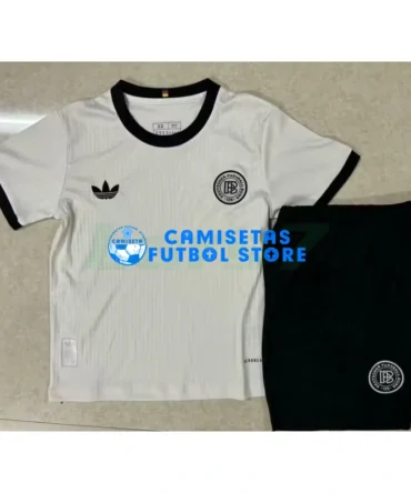 Camiseta Alemania 125 Aniversario Edición 2025 Niño Kit Blanco