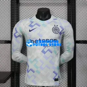 Camiseta Inter de Milan 2ª Equipación 2025/2026 ML Blanco (EDICIÓN JUGADOR)