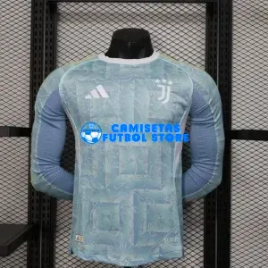 Camiseta Juventus 2ª Equipación 2025/2026 ML Turquesa (EDICIÓN JUGADOR)