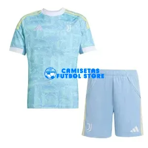 Camiseta Juventus 2ª Equipación 2025/2026 Turquesa Niño Kit