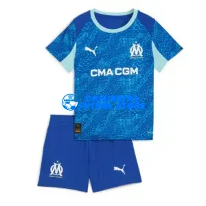 Camiseta Olympique Marsella 3ª Equipación 2025/2026 Azul Niño Kit