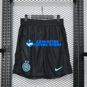 Pantalón Corto Inter de Milan 1ª Equipación 2025/2026 Negro (EDICIÓN JUGADOR)