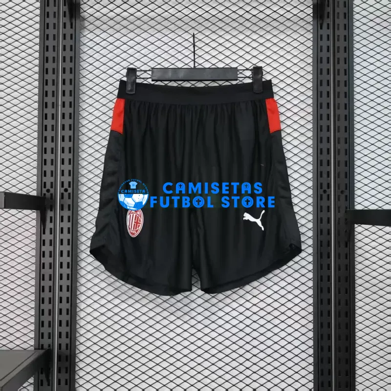 Pantalón Corto AC Milan 1ª Equipación 2025/2026 Negro (EDICIÓN JUGADOR)