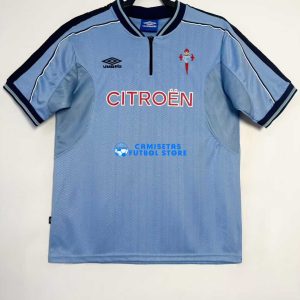 Camiseta Celta de Vigo Local Retro 1999/2000 Azul