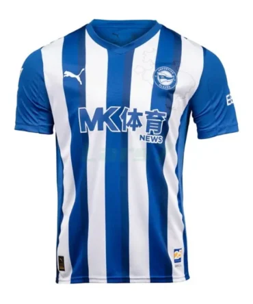 Camiseta Alavés 1ª Equipación 2025/2026 Azul/Blanco con Parche La Liga