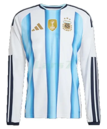 Camiseta Argentina 1ª Equipación 2026 ML Azul/Blanco con FIFA2022