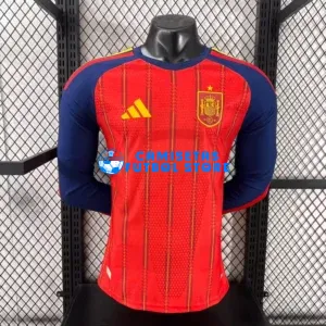 Camiseta España 1ª Equipación Mundial 2026 ML Rojo/Azul (EDICIÓN JUGADOR)