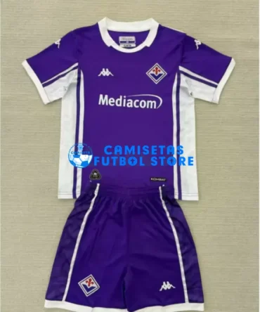 Camiseta Fiorentina 1ª Equipación 2025/2026 Morado Niño Kit