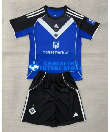 Camiseta Hamburger SV 2ª Equipación 2025/2026 Azul Niño Kit