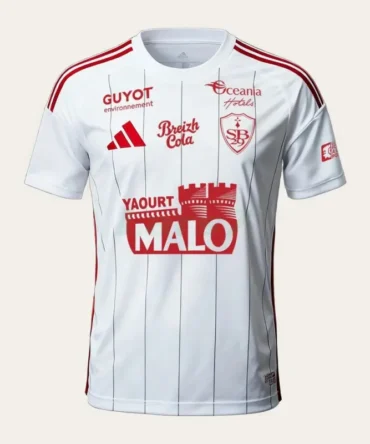 Camiseta Stade Brestois 2ª Equipación 2025/2026 Blanco