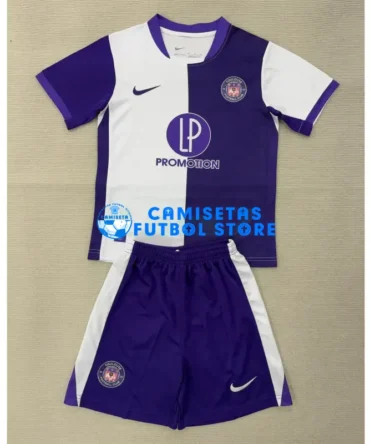 Camiseta Toulouse FC 1ª Equipación 2025/2026 Morado/Blanco Niño Kit