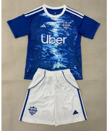 Camiseta Como 1907 1ª Equipación 2025/2026 Azul Niño Kit