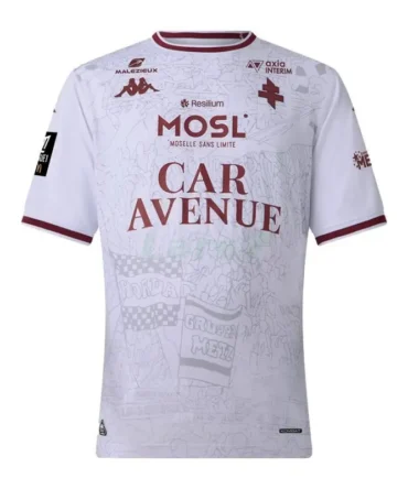 Camiseta FC Metz 2ª Equipación 2025/2026 Blanco