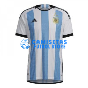 Camiseta Argentina 1ª Equipación 2022 Mundial Campeona con Tres Estrellas (EDICIÓN JUGADOR)