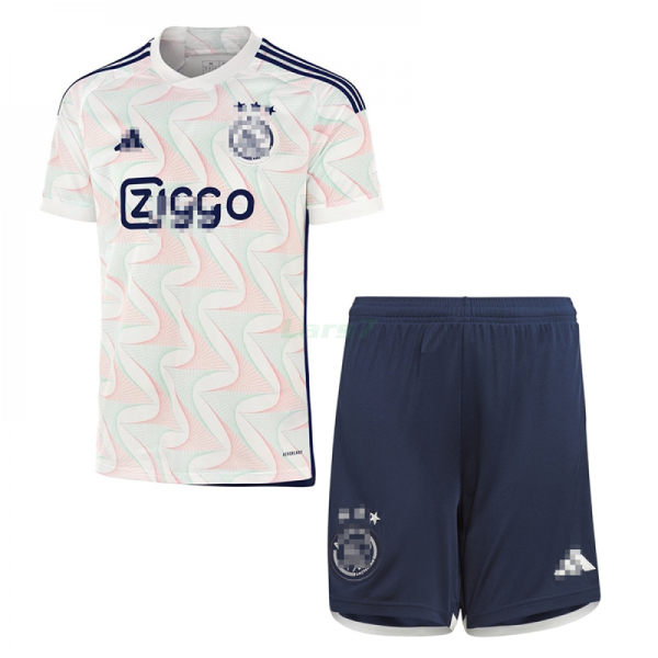 Camiseta Ajax de Ámsterdam 2ª Equipación 2023/2024 Niño Kit