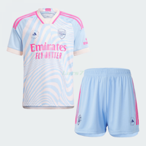 Camiseta Arsenal 2023/2024 Azul/Rosa Niño Kit