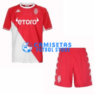 Camiseta AS Monaco 1ª Equipación 2021/2022 Niño Kit