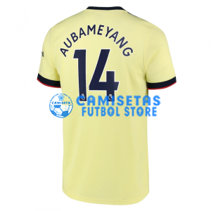 Camiseta Aubameyang 14 Arsenal 2ª Equipación 2021/2022