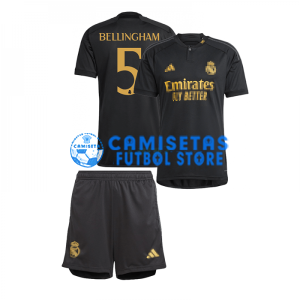 Camiseta Bellingham 5 Real Madrid 3ª Equipación 2023/2024 Niño Kit