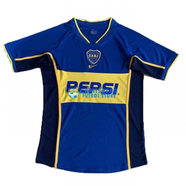 Camiseta Boca Junior 1ª Equipación Retro 2002