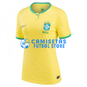 Camiseta Brasil 1ª Equipación 2022 Mujer Mundial