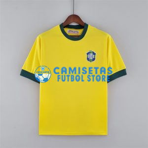 Camiseta Brasil 1ª Equipación Retro 1970