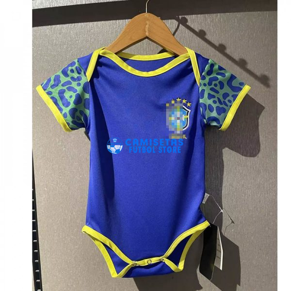 Camiseta Brasil 2ª Equipación 2022 Baby