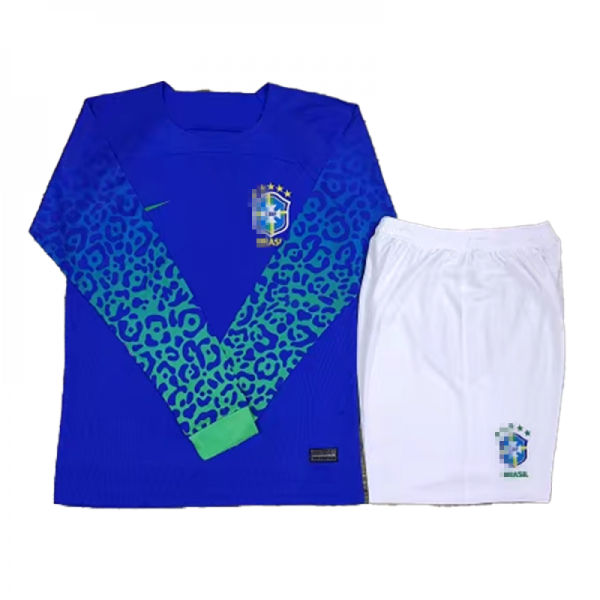 Camiseta Brasil 2ª Equipación 2022 Copa Mundial Kit ML