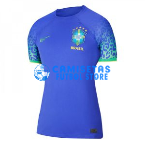 Camiseta Brasil 2ª Equipación 2022 Mujer Mundial