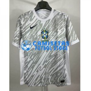 Camiseta Brasil 2024 Gris/Blanco