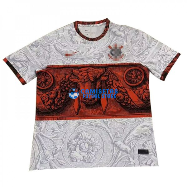 Camiseta Corinthians 2023/2024 Blanco/Rojo