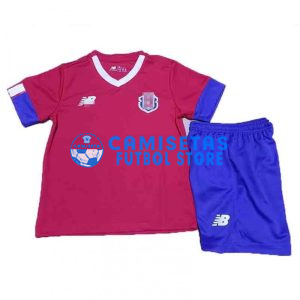 Camiseta Costa Rica 1ª Equipación 2022 Niño Kit Mundial
